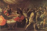 LANFRANCO, Giovanni Banquet with a Gladiatorial Contest oil painting picture wholesale